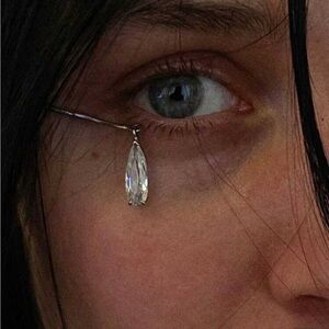 New Teardrop Crystal Eyewear Accessory - Clip on/ no piercing required